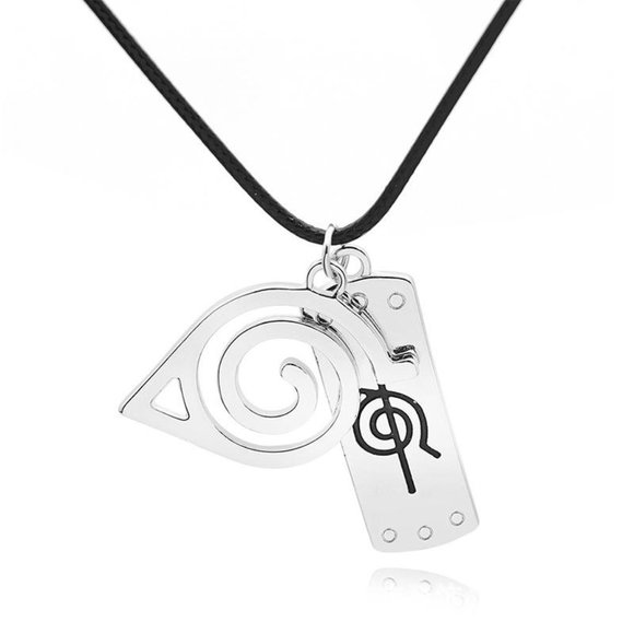 Naruto Shippuden Hidden Leaf Headband & Ninja Village Symbol Necklace (New) - Picture 1 of 3